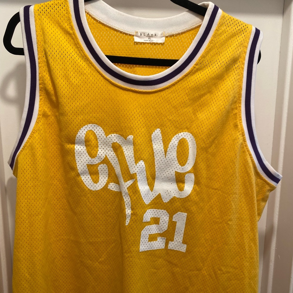 Efue pay me lakers colors jersey tank top